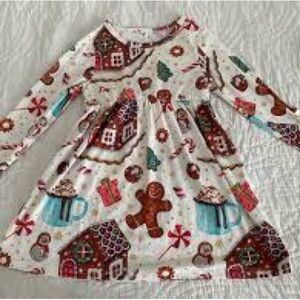 Festive Holiday Print Dress